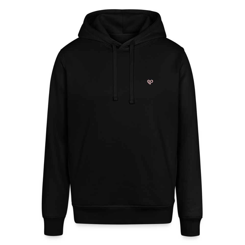 Motivations Hoodie – „One Day or Day One – You Decide!“ aus Bio-Baumwolle in Schwarz - Schwarz