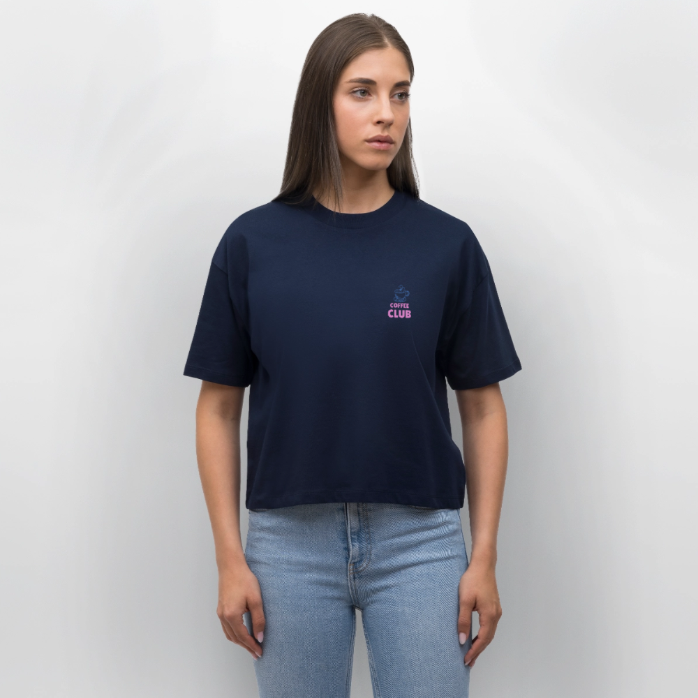 Coffee Club Damen T-Shirt - Navy