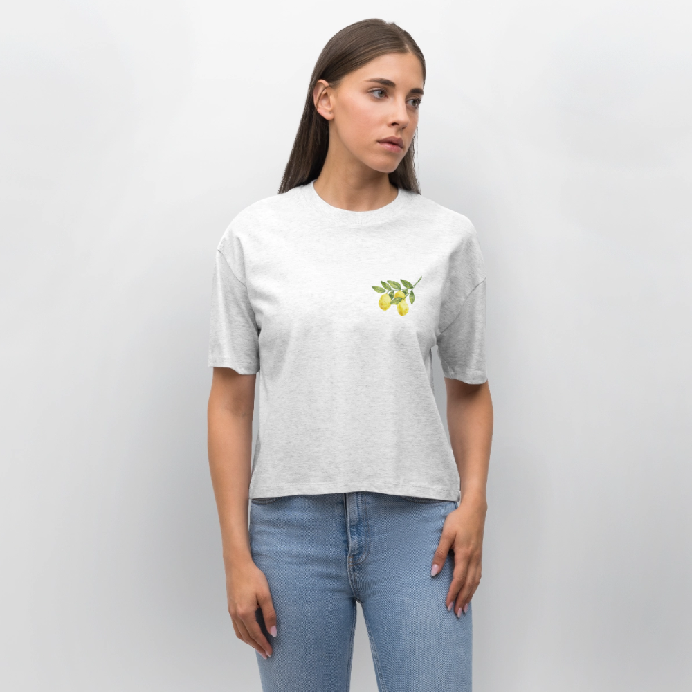 Easy Peasy Lemon Squeezy Damen T-Shirt - Weiß meliert