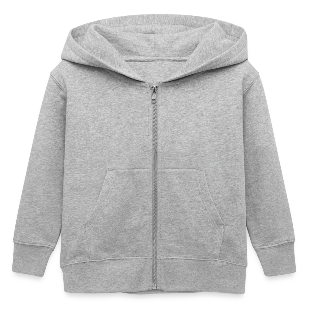 Smile Kinder Bio-Kapuzenjacke – Nachhaltige Jacke mit Rückendesign 🌿✨ - Grau meliert