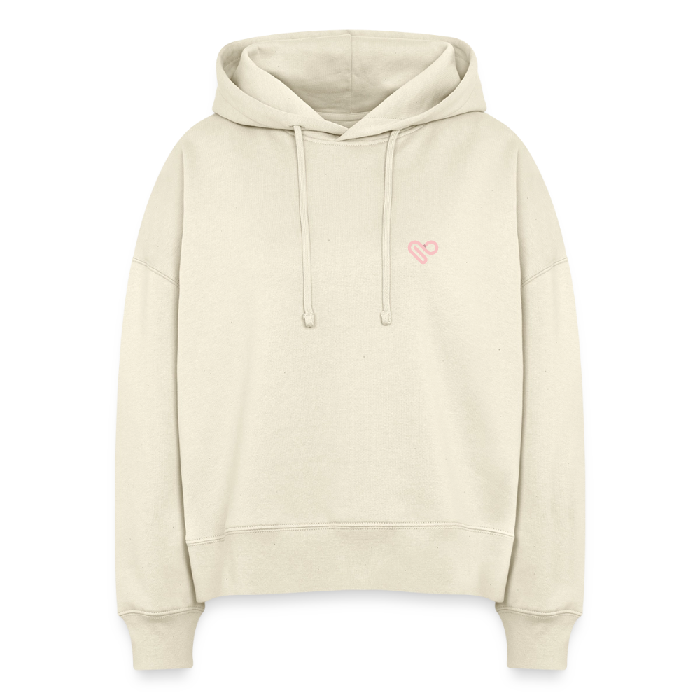 Hoodie „More Café, s’il vous plaît“ – Lustiger Kaffee Hoodie aus 100 % Bio-Baumwolle & vegan - Natur