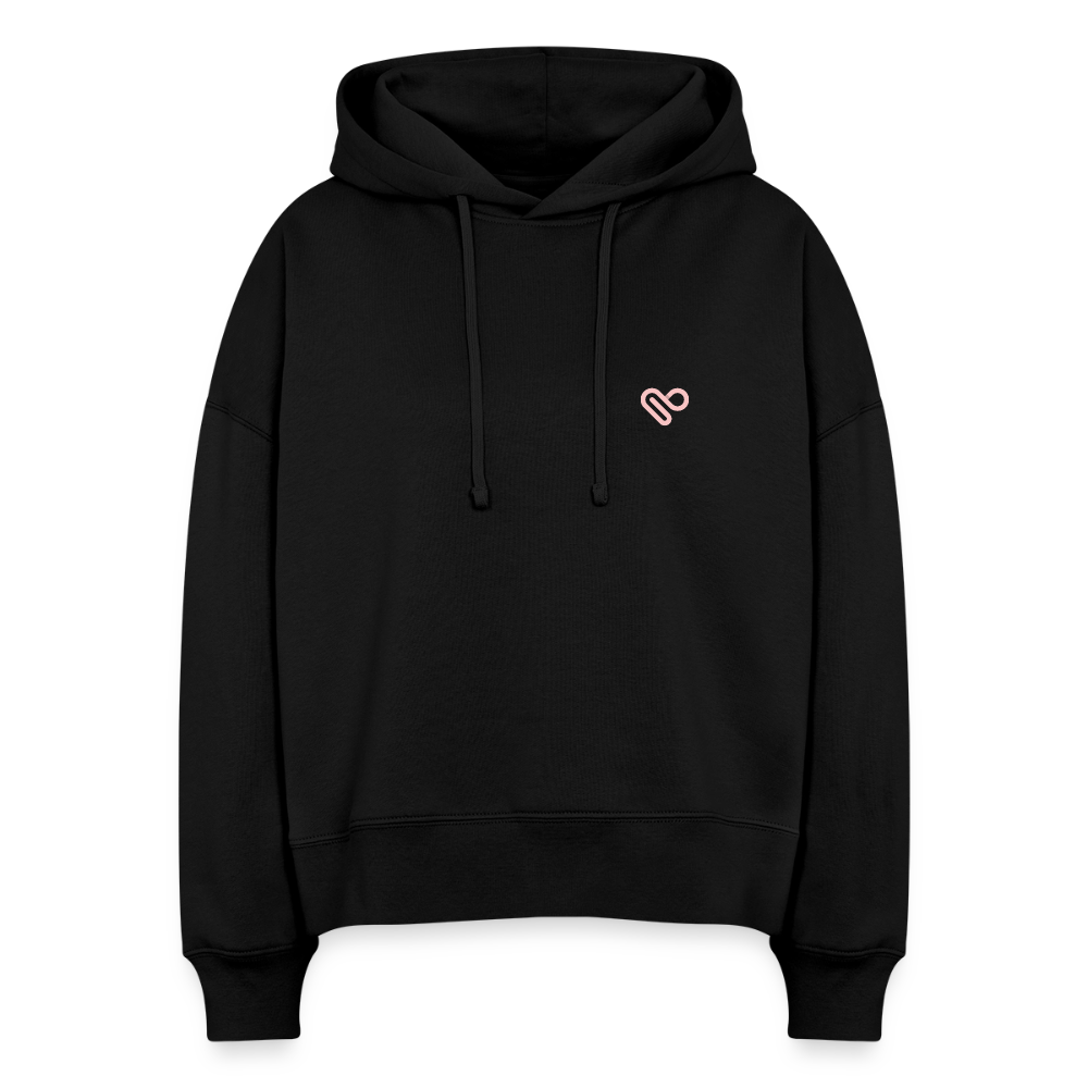 Hoodie „It’s Time to Start Dreaming Again“ – Bio-Baumwolle, fair & nachhaltig - Schwarz