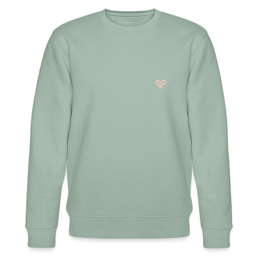 Sweatshirt „OH LA LA“ – Statement Sweat aus 100 % Bio-Baumwolle - Helles Graugrün