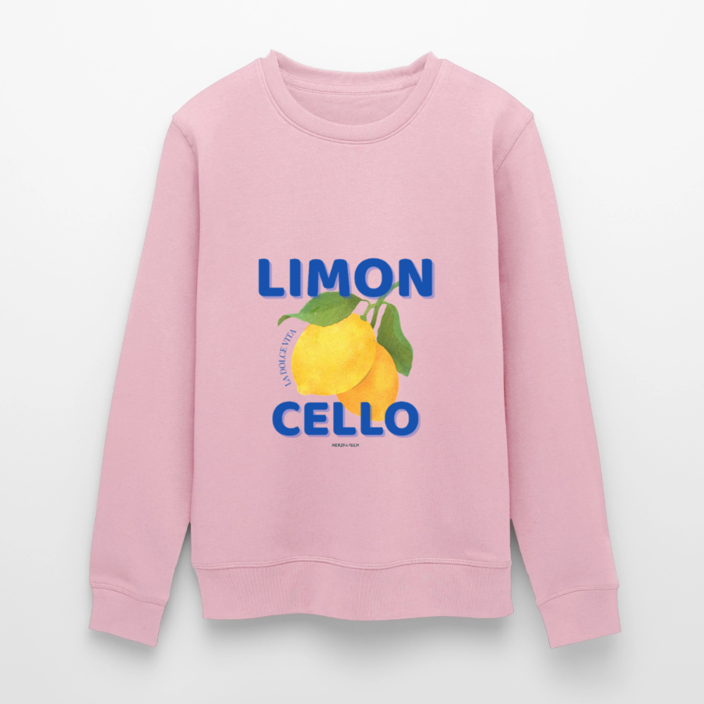 Limoncello Sweatshirt aus 100 % Bio-Baumwolle - Hellrosa