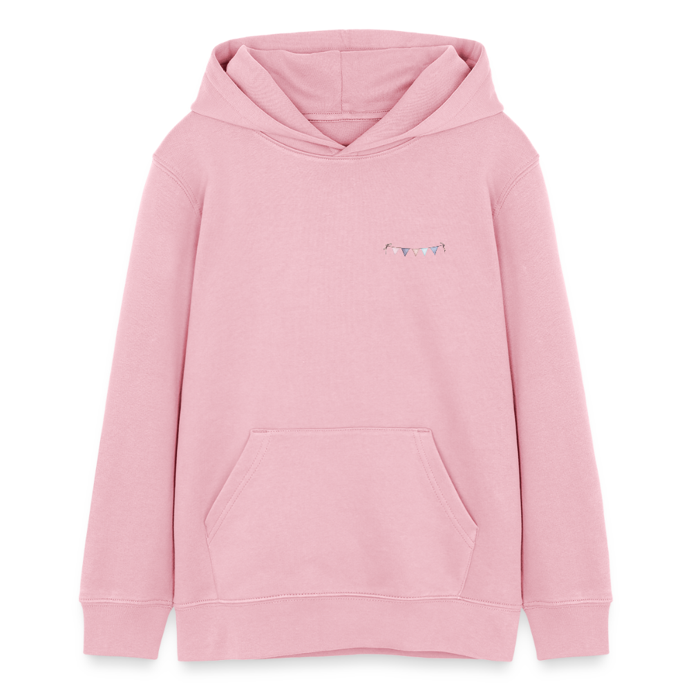 I Am Happy Kinder Hoodie – Nachhaltiger Hoodie mit süßem Wolken-Motiv 🌥️💖 - Hellrosa
