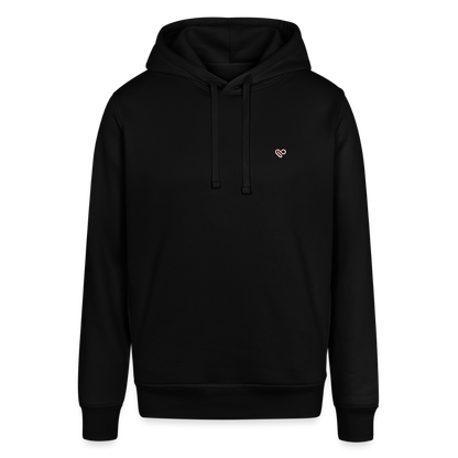 Motivations Hoodie – „One Day or Day One – You Decide!“ aus Bio-Baumwolle in Schwarz - Schwarz