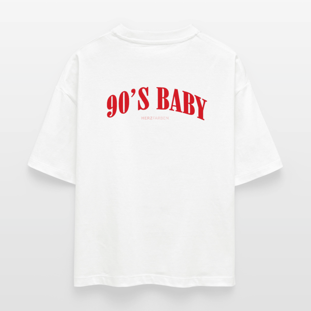 Minimalistisches Retro Damen Shirt - Weiß