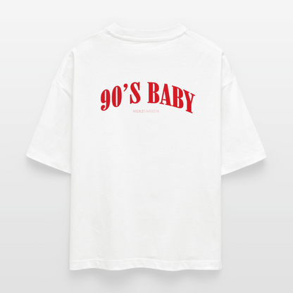 Minimalistisches Retro Damen Shirt - Weiß