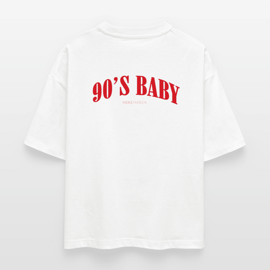 Minimalistisches Retro Damen Shirt - Weiß