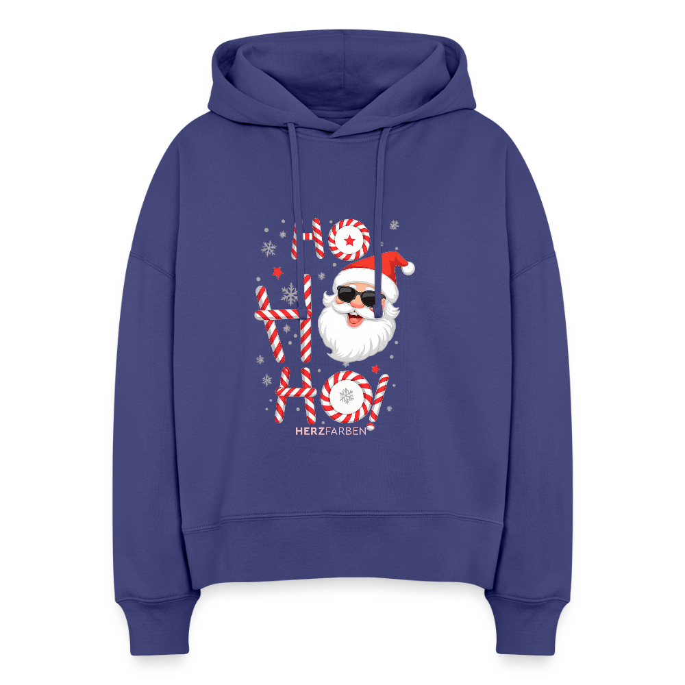 Hoodie „Ho Ho Ho Santa“ – aus 100 % Bio-Baumwolle & vegan - Dämmerung