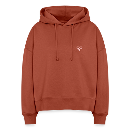 Hoodie „You Are Enough“ für Erwachsene – Nachhaltiger Kapuzenpullover aus 100% Bio-Baumwolle - Terrakotta