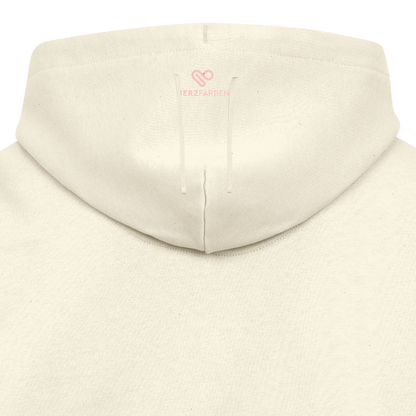 Hoodie „Red Christmas Truck“ 🎄🚛 | Weihnachtspulli | 100% Bio-Baumwolle - Weißgrau