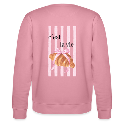 Sweatshirt „C’est la vie“ – French Chic Design aus 100 % Bio-Baumwolle - Lila Traum
