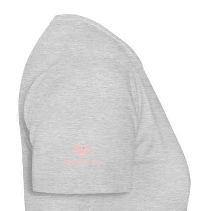 No Bad Vibes T-Shirt – Schutzsymbol Evil Eye Design | Spirituelles Statement Shirt für Positive Energy - Grau meliert