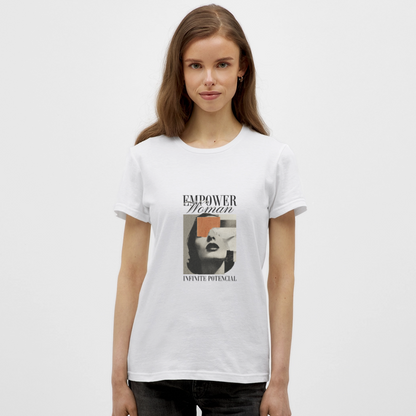Empower Woman T-Shirt – Feminist Graphic Tee | Infinite Potential Shirt - Weiß