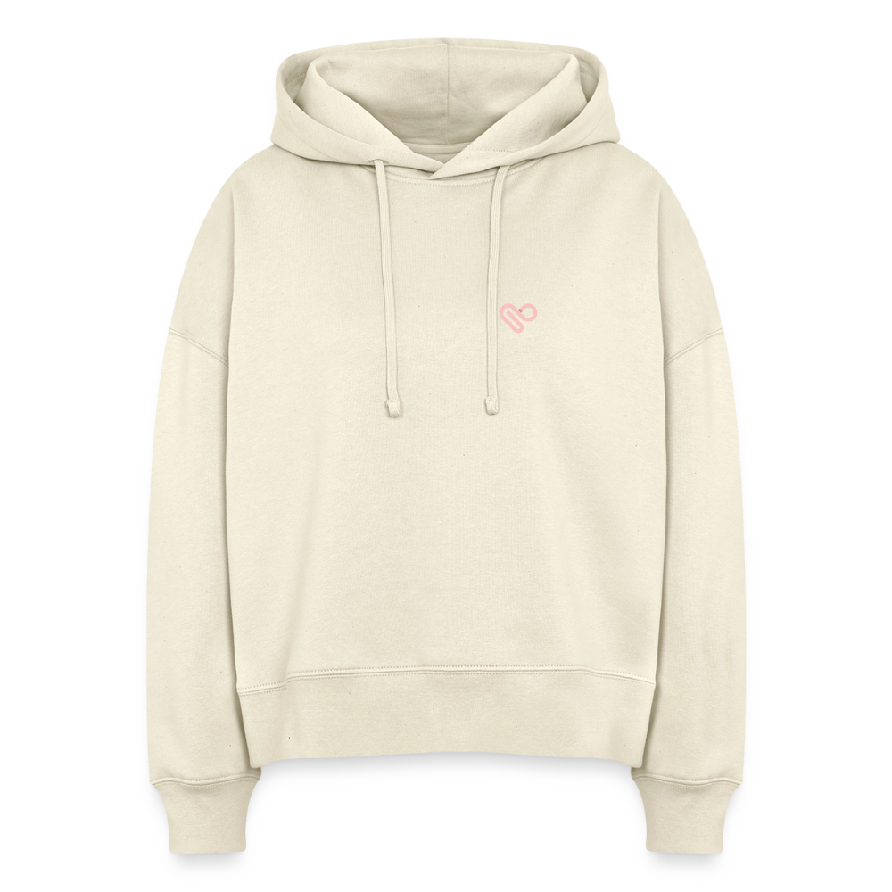 Hoodie „What if you fly?“ – Motivations Hoodie aus 100% Bio-Baumwolle - Natur