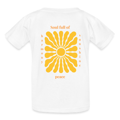 Soul Full of Sunshine Kinder Shirt – mit Sonnen-Design 🌞✨ - Weiß