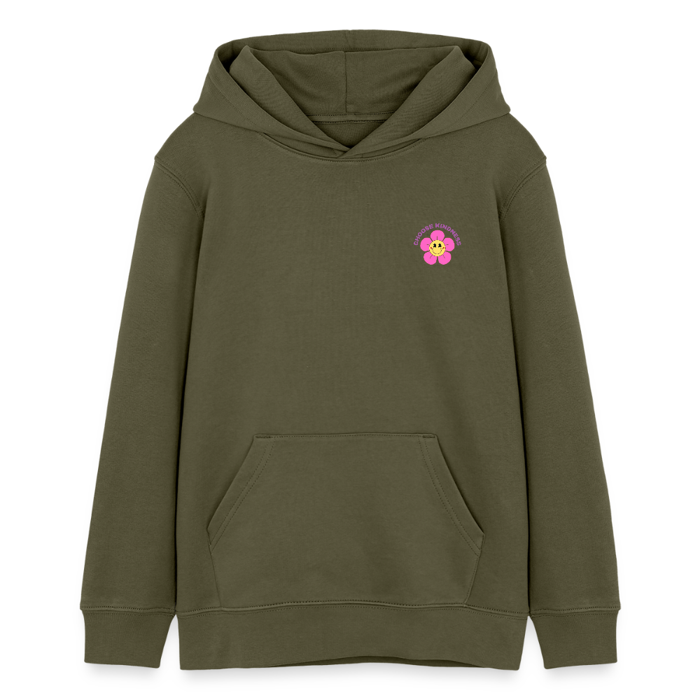 See the Good Kinder Hoodie – Bunter Hoodie mit Regenbogen & Blumen 🌸🌈☀️ - Khaki