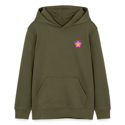 See the Good Kinder Hoodie – Bunter Hoodie mit Regenbogen & Blumen 🌸🌈☀️ - Khaki