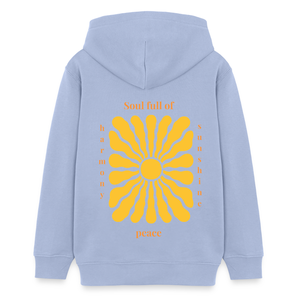Soul full of Sunshine Kinder Hoodie – Sonnenschein, Harmonie & Peace 🌞 - Sky