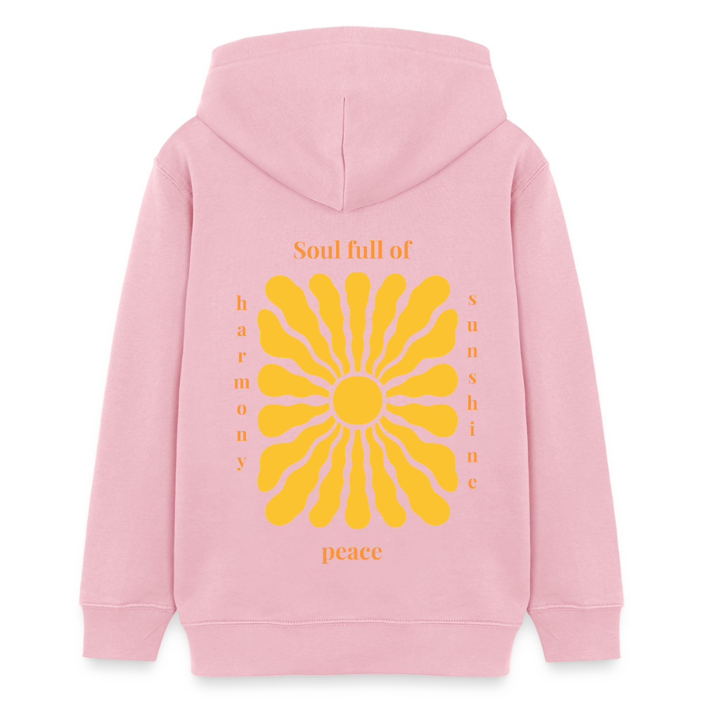 Soul full of Sunshine Kinder Hoodie – Sonnenschein, Harmonie & Peace 🌞 - Hellrosa