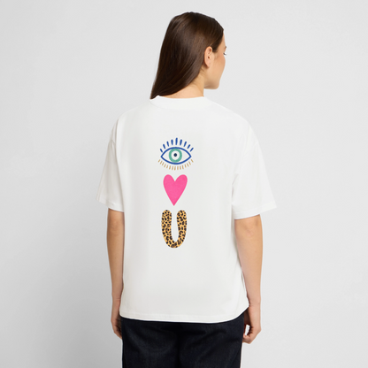 Eye Love You Damen T-Shirt - Weiß