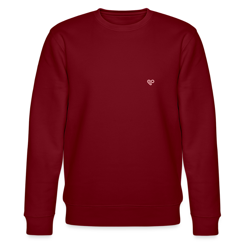 Sweatshirt „C’est la vie“ – French Chic Design aus 100 % Bio-Baumwolle - Burgunderrot