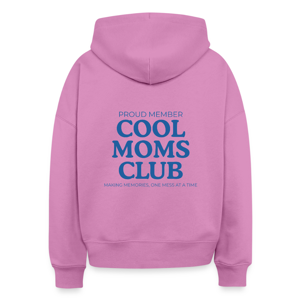 Bio Hoodie „Cool Moms Club“ – Nachhaltiger Kapuzenpullover für Mamas aus 100% Bio-Baumwolle - Pink