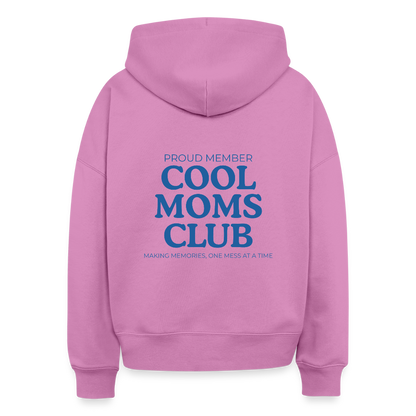 Bio Hoodie „Cool Moms Club“ – Nachhaltiger Kapuzenpullover für Mamas aus 100% Bio-Baumwolle - Pink