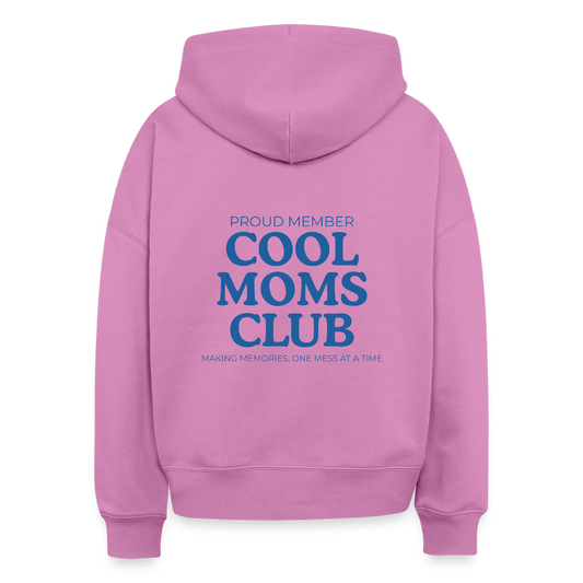 Bio Hoodie „Cool Moms Club“ – Nachhaltiger Kapuzenpullover für Mamas aus 100% Bio-Baumwolle - Pink