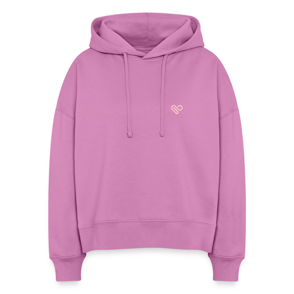 Bio Hoodie „Cool Moms Club“ – Nachhaltiger Kapuzenpullover für Mamas aus 100% Bio-Baumwolle - Pink