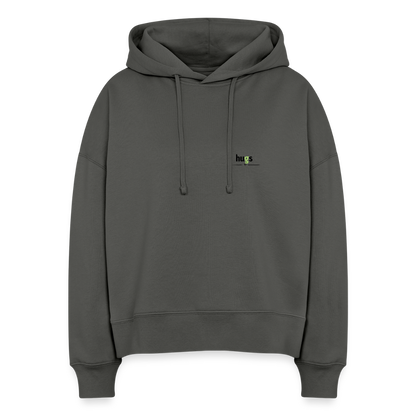 Hoodie „I love Hugs“ für Erwachsene – Nachhaltiger Kapuzenpullover aus 100% Bio-Baumwolle - Anthrazit