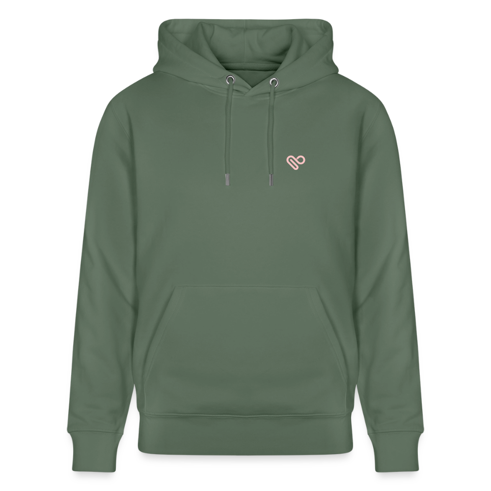 Hoodie „Don’t Overthink It“ – Bio-Baumwolle, nachhaltig & fair - Tanngrün