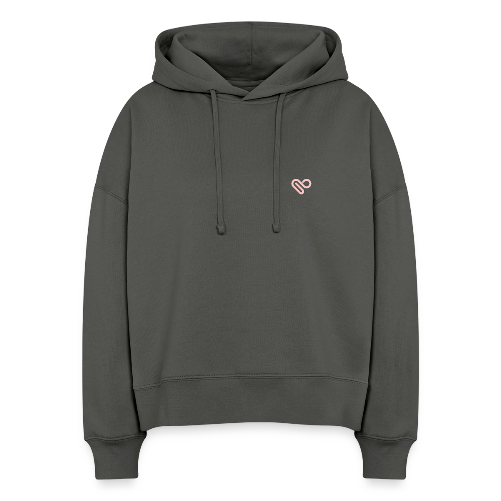 Bio Hoodie „Push Your Limit“ – Nachhaltiger Kapuzenpullover aus 100% Bio-Baumwolle - Anthrazit