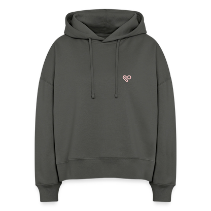 Bio Hoodie „Push Your Limit“ – Nachhaltiger Kapuzenpullover aus 100% Bio-Baumwolle - Anthrazit