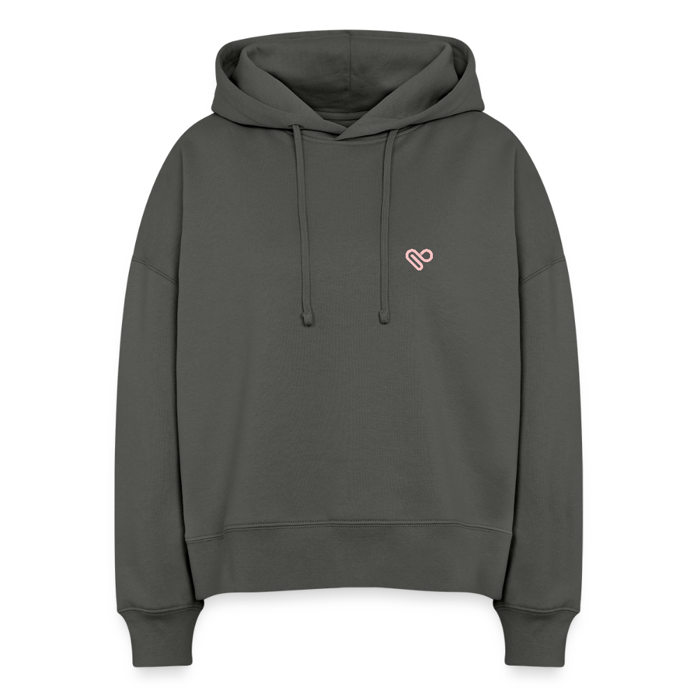 Bio Hoodie „Push Your Limit“ – Nachhaltiger Kapuzenpullover aus 100% Bio-Baumwolle - Anthrazit