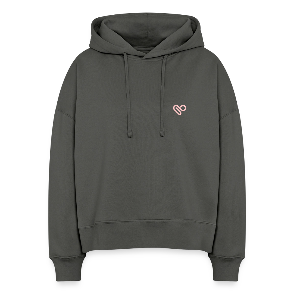 Hoodie „It’s Time to Start Dreaming Again“ – Bio-Baumwolle, fair & nachhaltig - Anthrazit