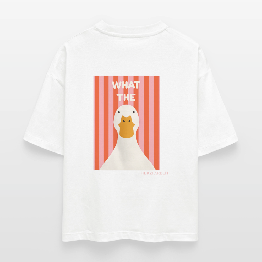What the Duck Damen T-Shirt - Weiß