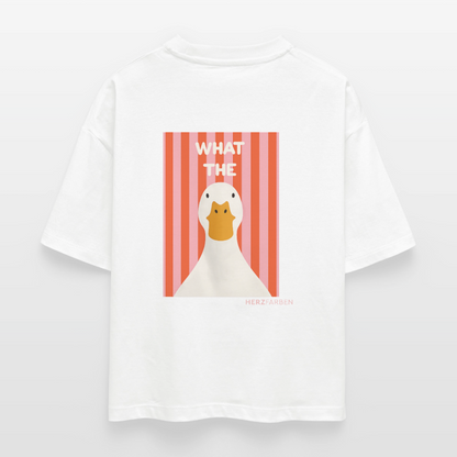 What the Duck Damen T-Shirt - Weiß