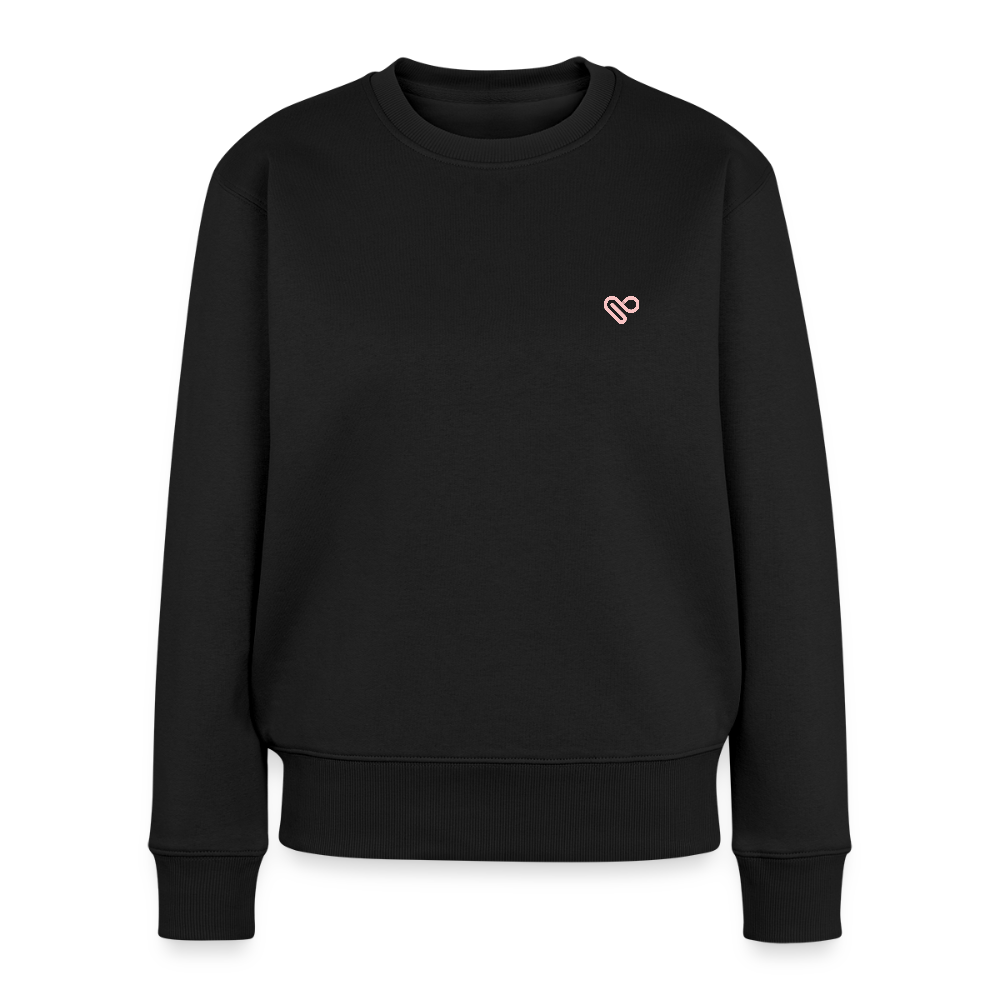Herzfarben Damen Sweatshirt – DON’T FEED THE MONKEYS | Statement Sweater - Schwarz