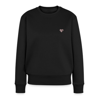 Herzfarben Damen Sweatshirt – DON’T FEED THE MONKEYS | Statement Sweater - Schwarz