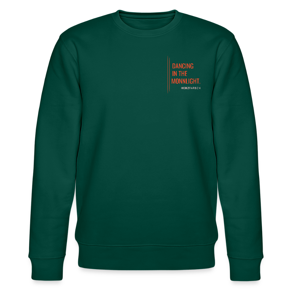 Sweatshirt „Dancing in the Moonlight“ – Statement Sweater aus 100 % Bio-Baumwolle - Forest