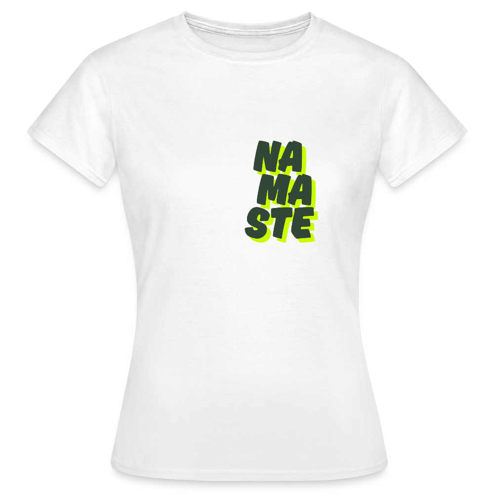 Namaste T-Shirt – Spirituelles Yoga Shirt | Streetwear Design mit Achtsamkeit & Positivität - Weiß