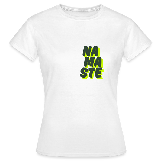 Namaste T-Shirt – Spirituelles Yoga Shirt | Streetwear Design mit Achtsamkeit & Positivität - Weiß
