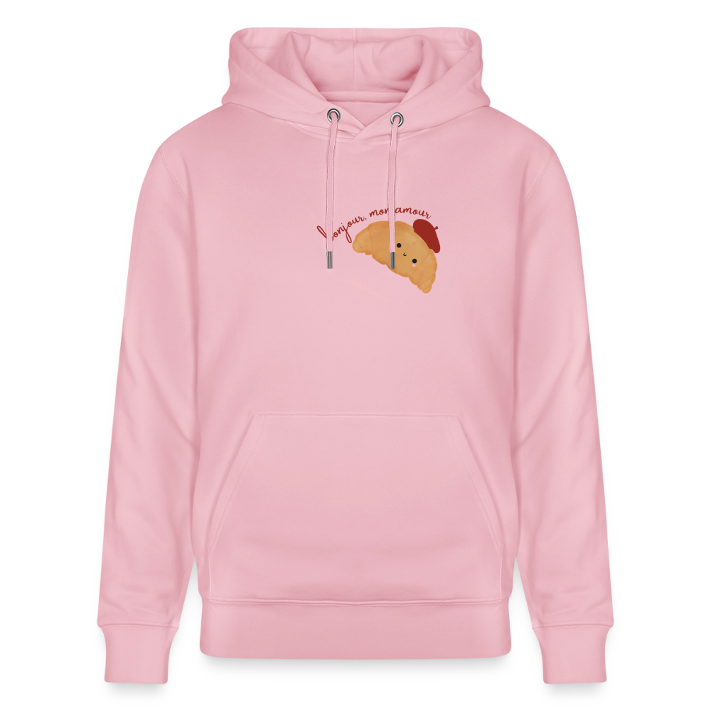 Hoodie „Bonjour, mon amour“ 🥐 - Hellrosa