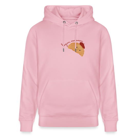 Hoodie „Bonjour, mon amour“ 🥐 - Hellrosa