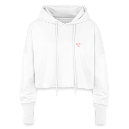 You Are Your Only Limit Cropped Hoodie – Motivations-Hoodie für Frauen, Sport & Lifestyle - Weiß