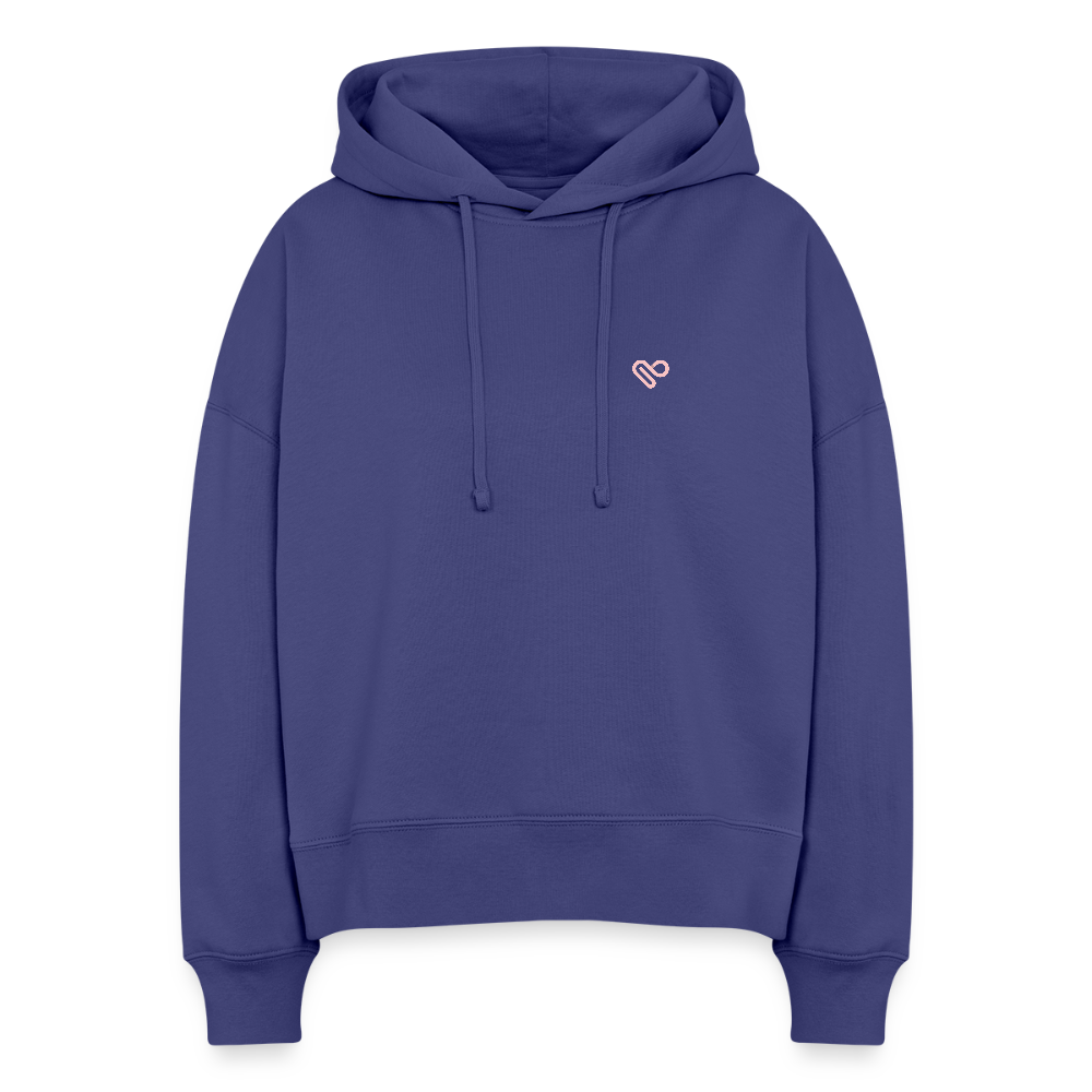 Damen Hoodie – COOL MOMS CLUB | 100 % Bio-Baumwolle · Vegan · Statement Hoodie für Mamas - Dämmerung