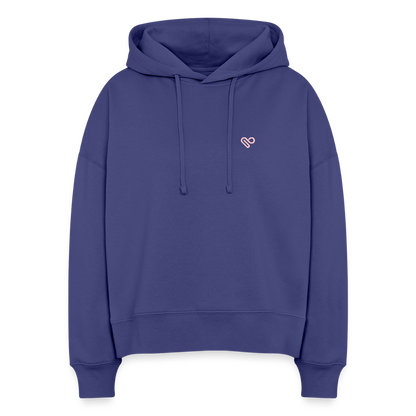 Damen Hoodie – COOL MOMS CLUB | 100 % Bio-Baumwolle · Vegan · Statement Hoodie für Mamas - Dämmerung