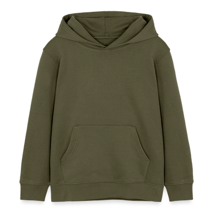 Kinder Hoodie „Santa Fan Club“ – aus 100 % Bio-Baumwolle | 3 - 8 Jahre - Khaki
